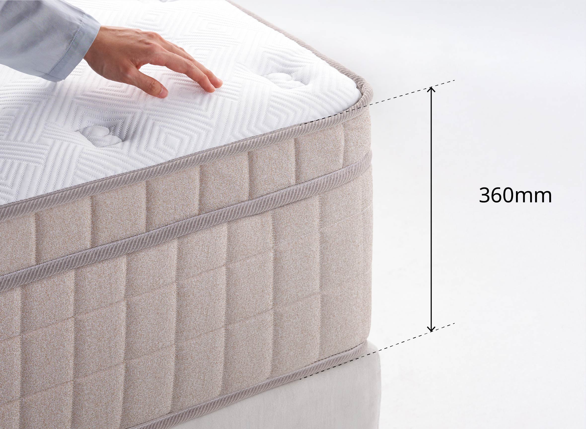 360mm plush top detail